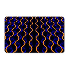 Pattern Abstract Wallpaper Waves Magnet (rectangular)