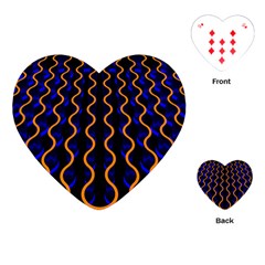 Pattern Abstract Wallpaper Waves Playing Cards Single Design (heart)