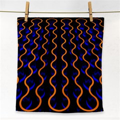 Pattern Abstract Wallpaper Waves Face Towel