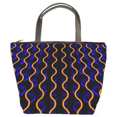 Pattern Abstract Wallpaper Waves Bucket Bag