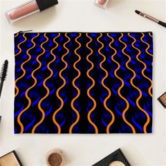 Pattern Abstract Wallpaper Waves Cosmetic Bag (xl)