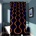 Pattern Abstract Wallpaper Waves Shower Curtain 36  x 72  (Stall)  Curtain(36 X72 ) - 33.26 x66.24  Curtain(36 X72 )