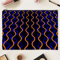 Pattern Abstract Wallpaper Waves Cosmetic Bag (xxxl)