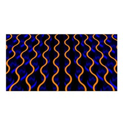 Pattern Abstract Wallpaper Waves Satin Shawl 45  X 80 