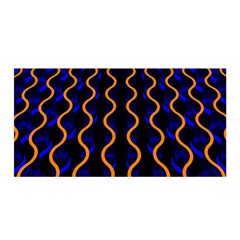 Pattern Abstract Wallpaper Waves Satin Wrap 35  X 70 