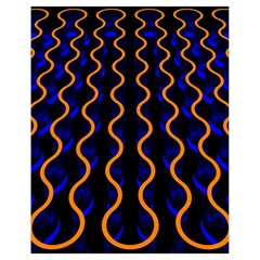 Pattern Abstract Wallpaper Waves Drawstring Bag (small)