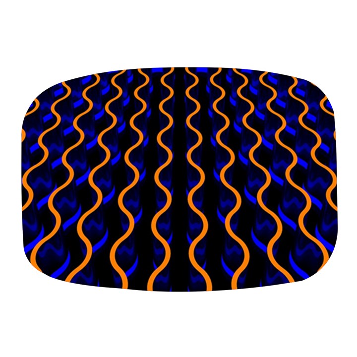 Pattern Abstract Wallpaper Waves Mini Square Pill Box