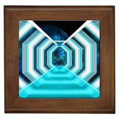 Space Ship Sci Fi Fantasy Science Framed Tile