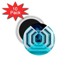 Space Ship Sci Fi Fantasy Science 1 75  Magnets (10 Pack) 