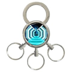 Space Ship Sci Fi Fantasy Science 3-ring Key Chain