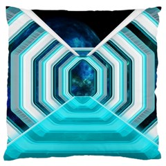 Space Ship Sci Fi Fantasy Science Large Cushion Case (two Sides)