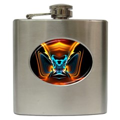 Duck-crazy-duck-abstract Hip Flask (6 Oz)