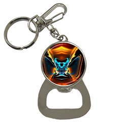 Duck-crazy-duck-abstract Bottle Opener Key Chain