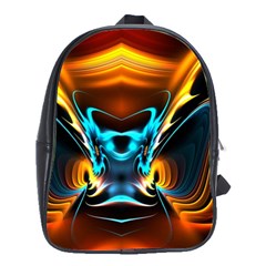 Duck-crazy-duck-abstract School Bag (large)