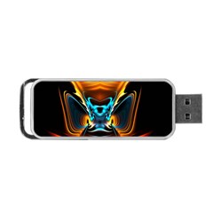 Duck-crazy-duck-abstract Portable Usb Flash (one Side)