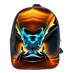 Duck-crazy-duck-abstract School Bag (xl)