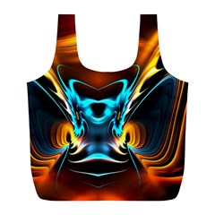 Duck-crazy-duck-abstract Full Print Recycle Bag (l)