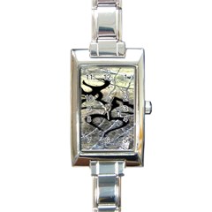 Black Love Browning Deer Camo Rectangle Italian Charm Watch