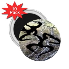 Black Love Browning Deer Camo 2 25  Magnets (10 Pack)  by Jancukart