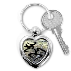 Black Love Browning Deer Camo Key Chain (Heart)