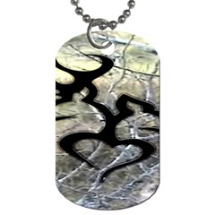 Black Love Browning Deer Camo Dog Tag (one Side)