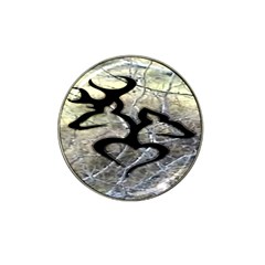 Black Love Browning Deer Camo Hat Clip Ball Marker