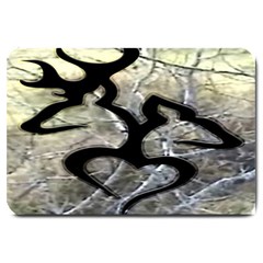 Black Love Browning Deer Camo Large Doormat 