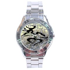 Black Love Browning Deer Camo Stainless Steel Analogue Watch