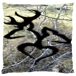 Black Love Browning Deer Camo Large Cushion Case (Two Sides) Front