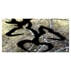 Black Love Browning Deer Camo Banner and Sign 6  x 3 