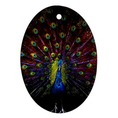 Beautiful Peacock Feather Ornament (oval) by Jancukart