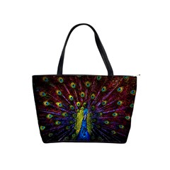 Beautiful Peacock Feather Classic Shoulder Handbag