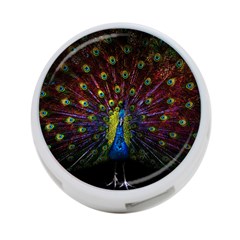 Beautiful Peacock Feather 4-port Usb Hub (two Sides) by Jancukart