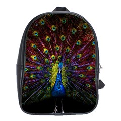 Beautiful Peacock Feather School Bag (xl) by Jancukart