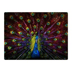 Beautiful Peacock Feather Double Sided Flano Blanket (mini) 