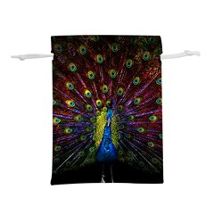 Beautiful Peacock Feather Lightweight Drawstring Pouch (s)