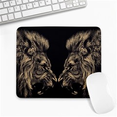 Animalsangry Male Lions Conflict Large Mousepads by Jancukart