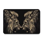 Animalsangry Male Lions Conflict Small Doormat  24 x16  Door Mat