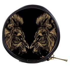 Animalsangry Male Lions Conflict Mini Makeup Bag by Jancukart