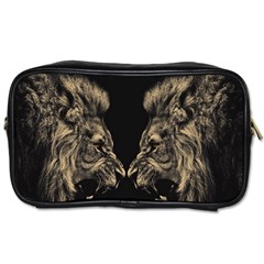 Animalsangry Male Lions Conflict Toiletries Bag (one Side) by Jancukart