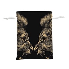 Animalsangry Male Lions Conflict Lightweight Drawstring Pouch (m) by Jancukart