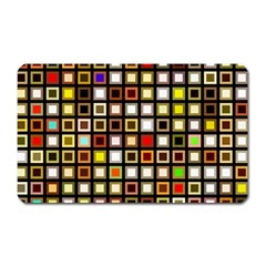 Squares-colorful-texture-modern-art Magnet (rectangular)