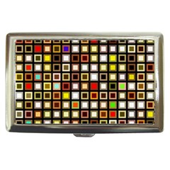 Squares-colorful-texture-modern-art Cigarette Money Case