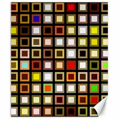 Squares-colorful-texture-modern-art Canvas 20  X 24 