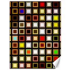 Squares-colorful-texture-modern-art Canvas 36  X 48 