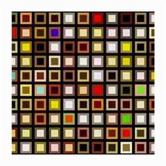 Squares-colorful-texture-modern-art Medium Glasses Cloth (2 Sides)