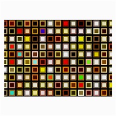 Squares-colorful-texture-modern-art Large Glasses Cloth by Jancukart