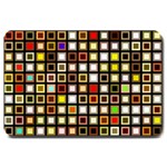 Squares-colorful-texture-modern-art Large Doormat  30 x20  Door Mat