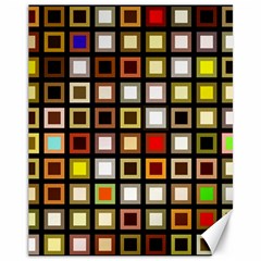 Squares-colorful-texture-modern-art Canvas 11  X 14  by Jancukart