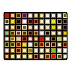 Squares-colorful-texture-modern-art Fleece Blanket (small)